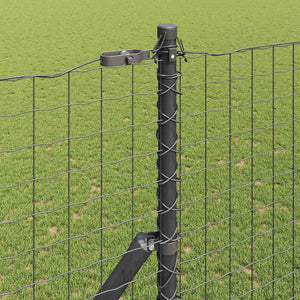 Ευρωπαϊκή Στήριξη Φράχτη 10 x 1,5 m PVC-Επικαλυμμένο Ατσάλι