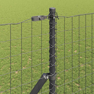 Ευρωπαϊκή Στήριξη Φράχτη 10 x 1,5 m PVC-Επικαλυμμένο Ατσάλι