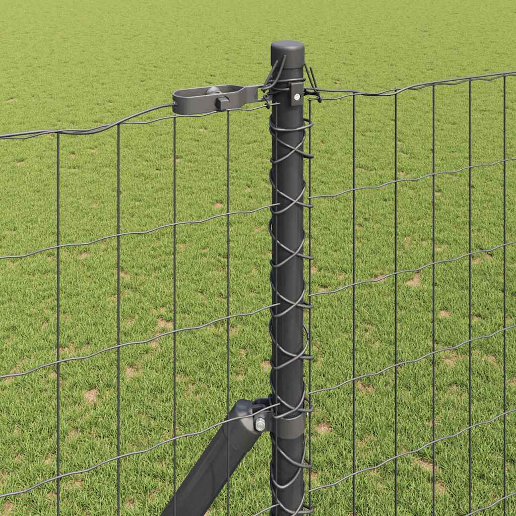 Ευρωπαϊκή Στήριξη Φράχτη 10 x 1,5 m PVC-Επικαλυμμένο Ατσάλι