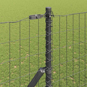 Ευρωπαϊκή Στήριξη Φράχτη 10 x 1,5 m PVC-Επικαλυμμένο Ατσάλι