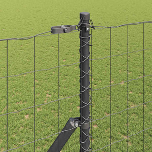 Ευρωπαϊκή Στήριξη Φράχτη 10 x 1,5 m PVC-Επικαλυμμένο Ατσάλι