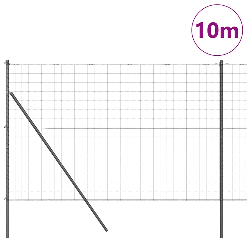 Τεντώτο με στήριγμα Γκρι 1,6 x 10 m Χάλυβας και PVC