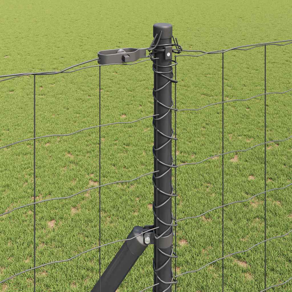 Ευρωπαϊκή Στήριξη Φράχτη 10 x 1,5 m PVC-Επικαλυμμένο Ατσάλι
