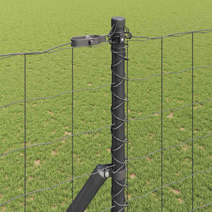 Ευρωπαϊκή Στήριξη Φράχτη 10 x 1,5 m PVC-Επικαλυμμένο Ατσάλι