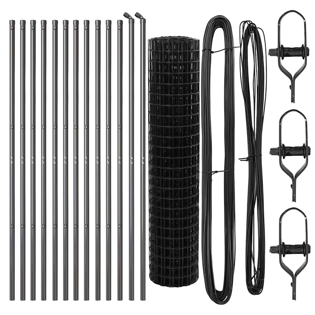 Τεντώτο με στήριγμα Γκρι 1 x 25 m Ατσάλι