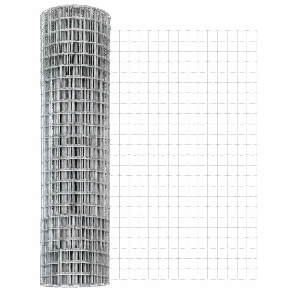 Τεντώτο με στήριγμα Ασημί 1 x 10 m Χάλυβας και PVC