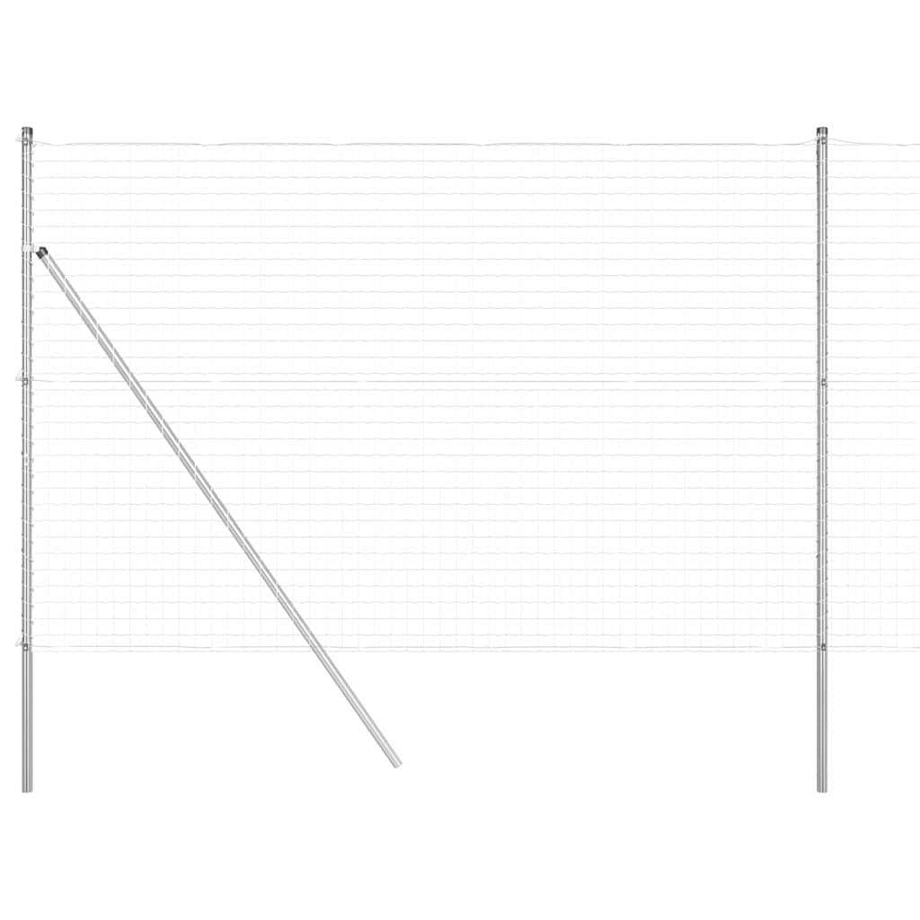Τεντώτο με στήριγμα Ασημί 1,6 x 10 m Χάλυβας και PVC - Pakobazaar