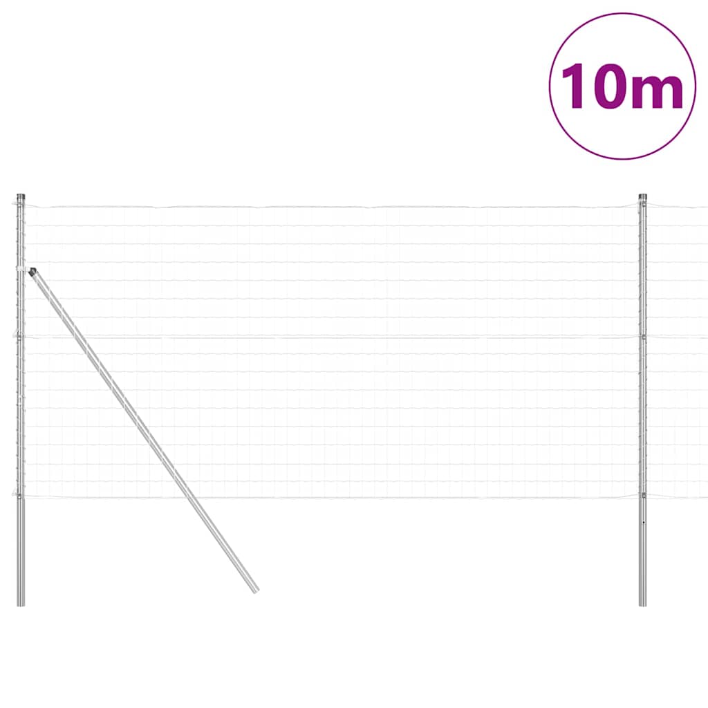 Τεντώτο με στήριγμα Ασημί 1,2 x 10 m Χάλυβας και PVC