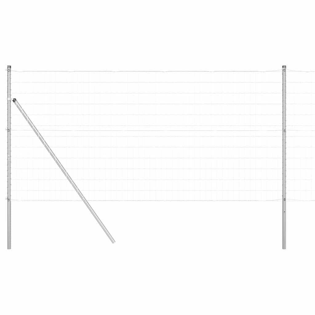 Τεντώτο με στήριγμα Ασημί 1 x 10 m Χάλυβας και PVC