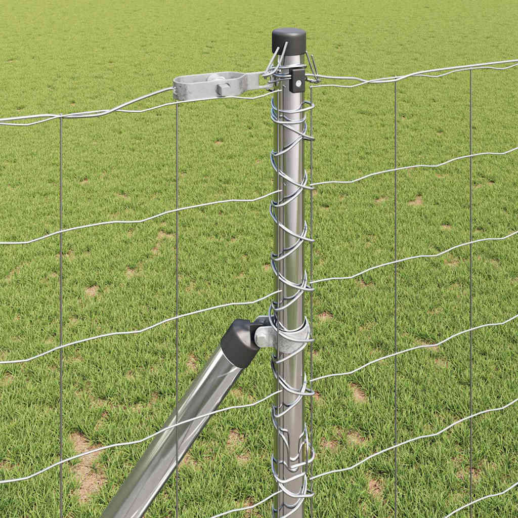 Τεντώτο με στήριγμα Ασημί 1 x 10 m Χάλυβας και PVC