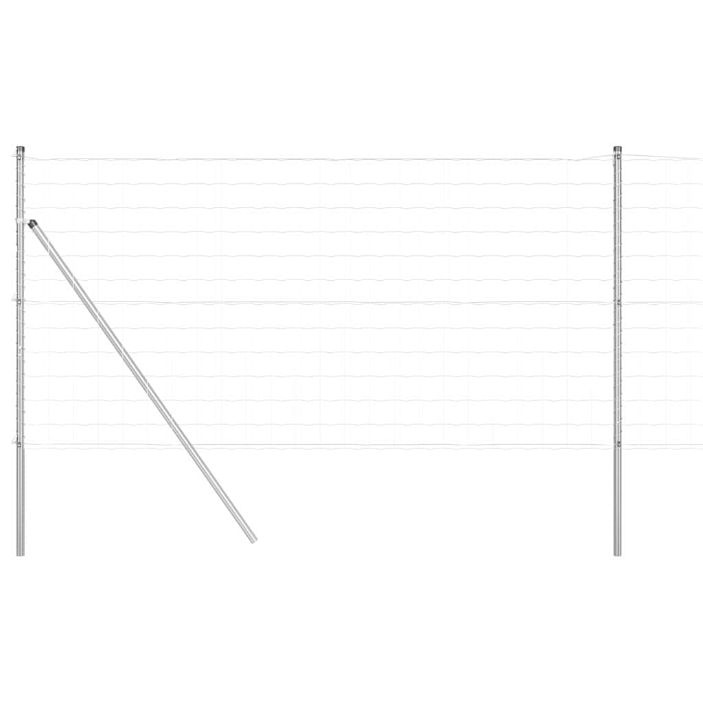 Τεντώτο με στήριγμα Ασημί 1,2 x 10 m Χάλυβας και PVC