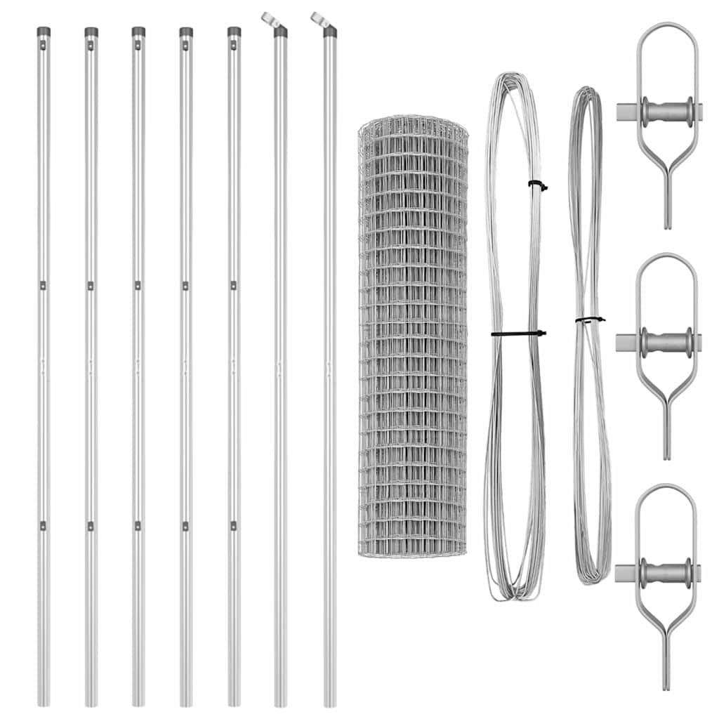 Τεντώτο με στήριγμα Ασημί 1,4 x 10 m Χάλυβας και PVC