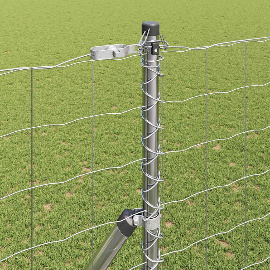 Τεντώτο με στήριγμα Ασημί 1,6 x 10 m Χάλυβας και PVC - Pakobazaar