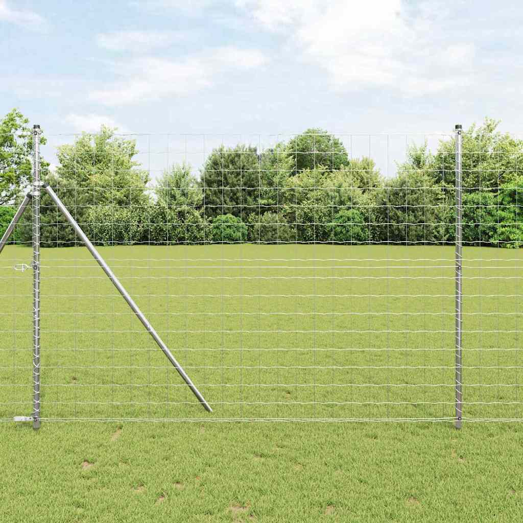 Τεντώτο με στήριγμα Ασημί 1,6 x 10 m Χάλυβας και PVC - Pakobazaar