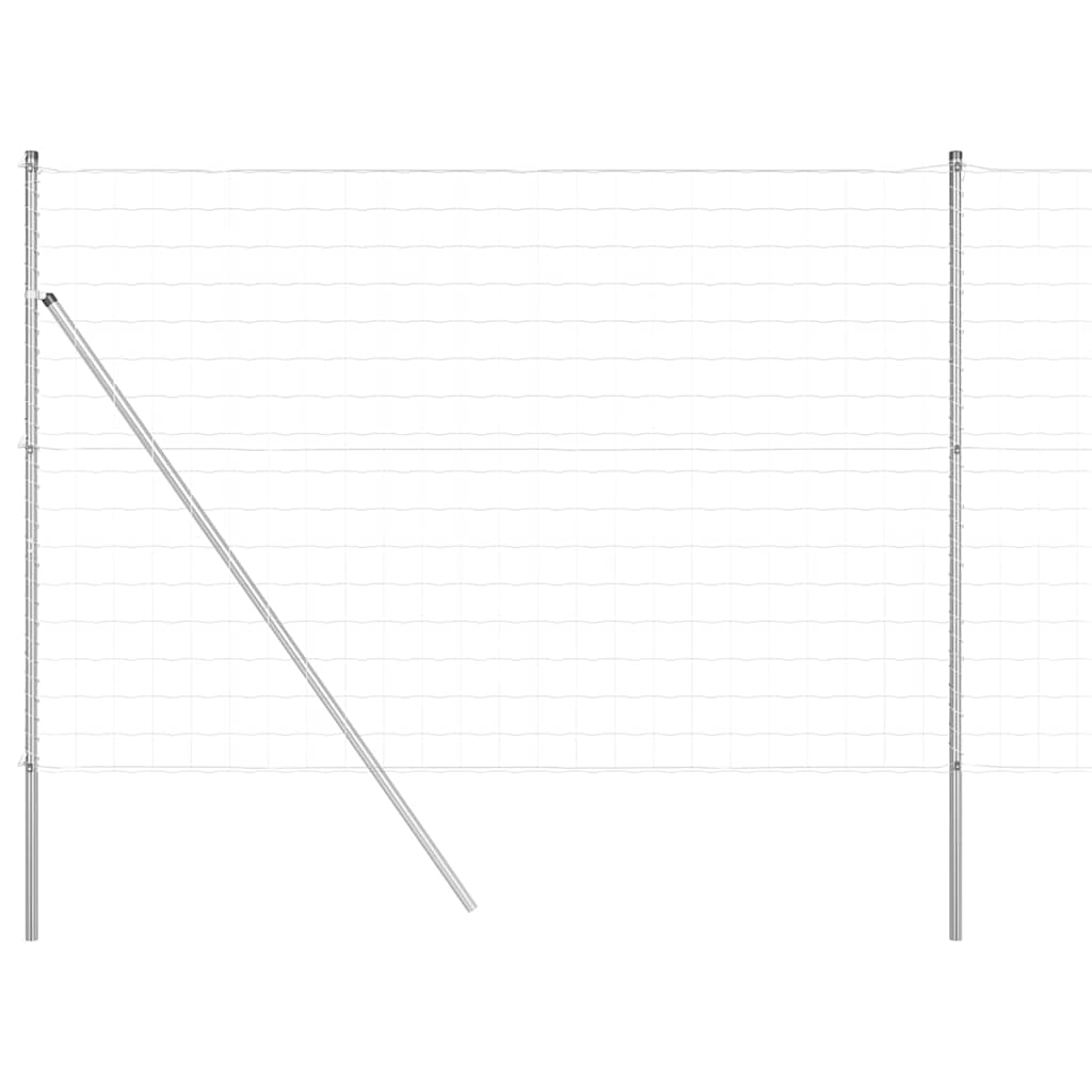 Τεντώτο με στήριγμα Ασημί 1,6 x 10 m Χάλυβας και PVC - Pakobazaar