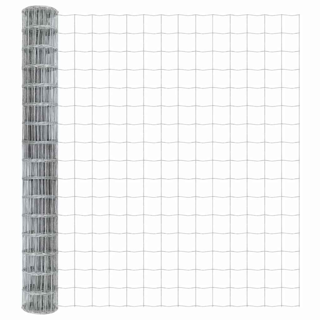 Τεντώτο με στήριγμα Ασημί 1,6 x 10 m Χάλυβας και PVC - Pakobazaar