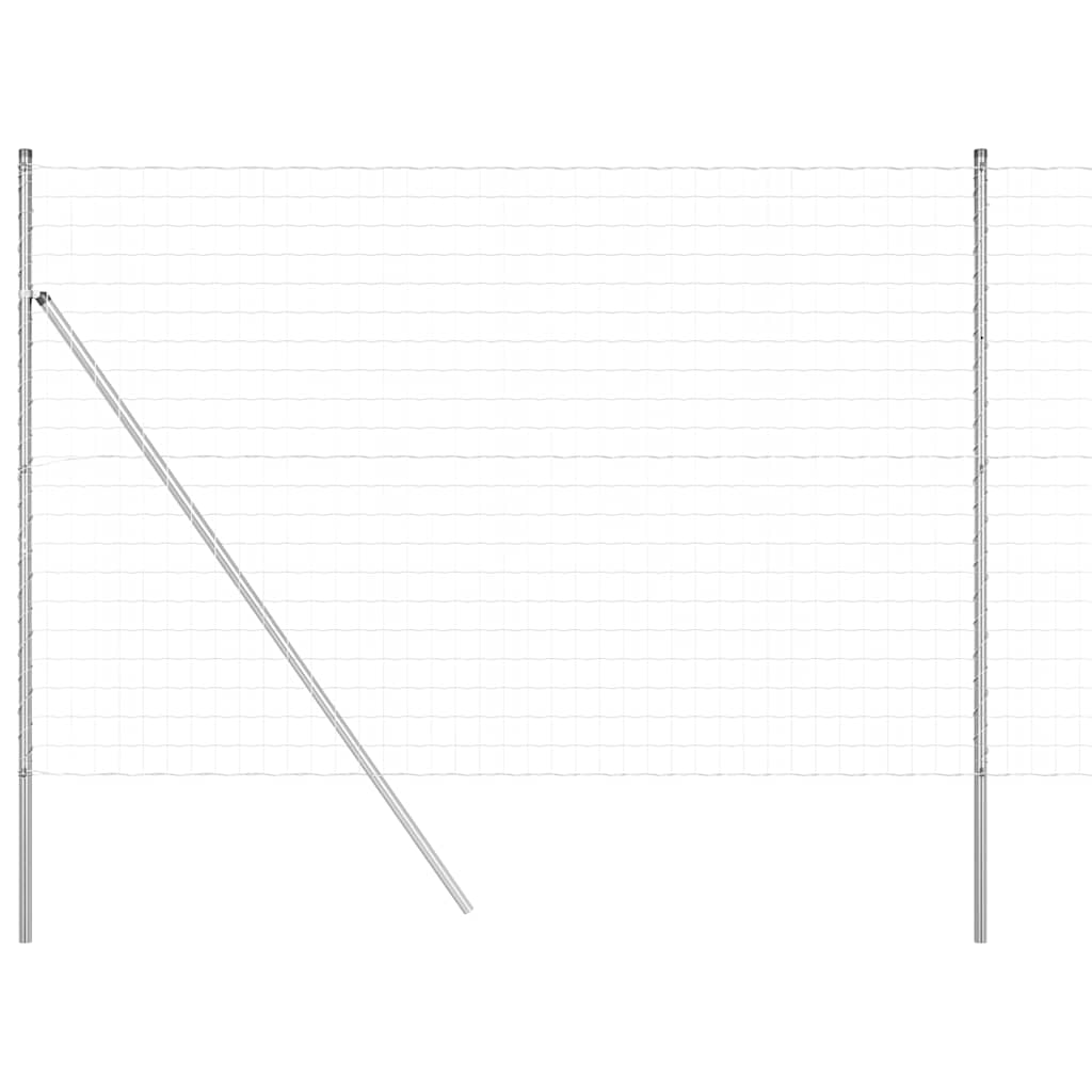 Τεντώτο με στήριγμα Ασημί 1,6 x 10 m Χάλυβας και PVC - Pakobazaar