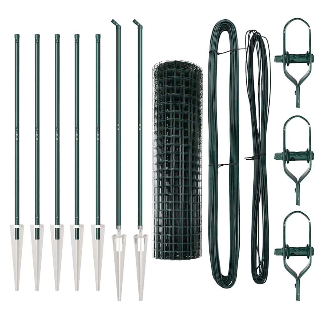 Τεντώτο με στήριγμα Πράσινο 1,2 x 10 m Χάλυβας και PVC