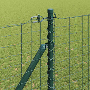 Ευρωπαϊκός Φράκτης με Ακίδες 10 x 1,6 m PVC-Επικαλυμμένο Ατσάλι