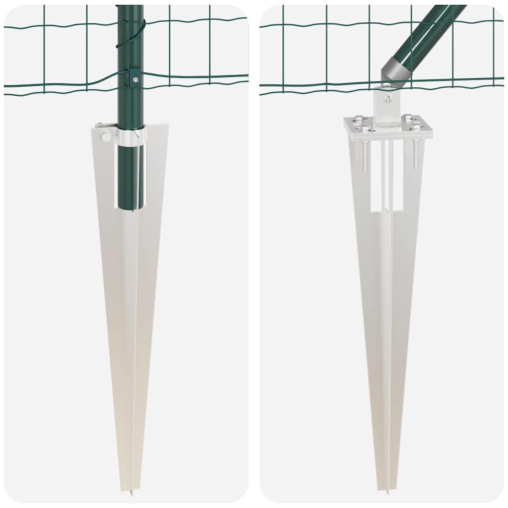 Τεντώτο με στήριγμα Πράσινο 0,6 x 10 μ Χάλυβας και PVC - Pakobazaar