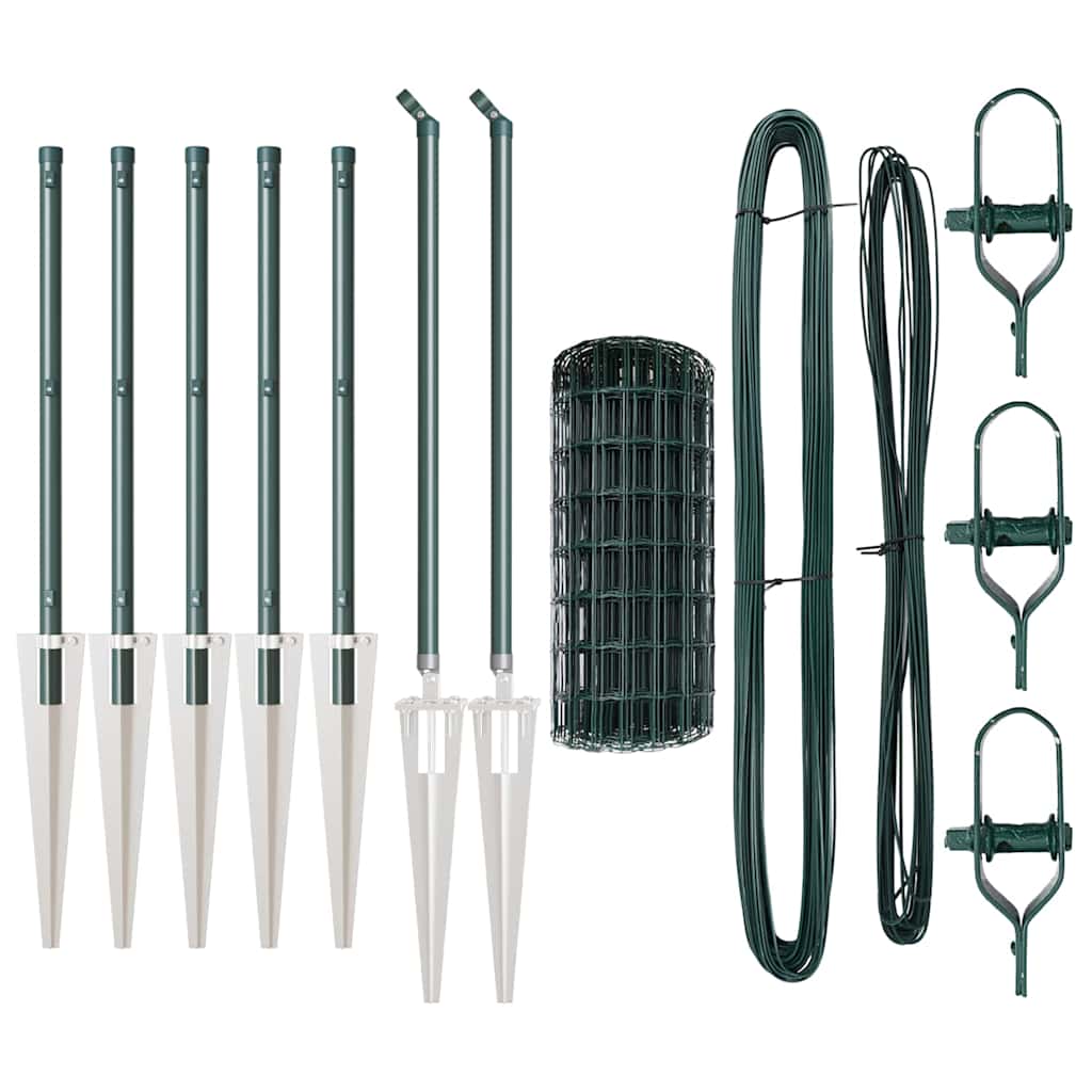 Τεντώτο με στήριγμα Πράσινο 0,6 x 10 μ Χάλυβας και PVC - Pakobazaar