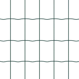 Ευρωπαϊκός Φράκτης με Ακίδες 10 x 1 m PVC-Επικαλυμμένο Ατσάλι