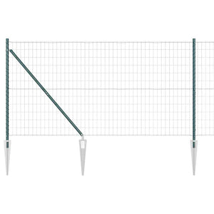 Ευρωπαϊκός Φράκτης με Ακίδες 10 x 1,4 μ PVC-Επικαλυμμένο Ατσάλι