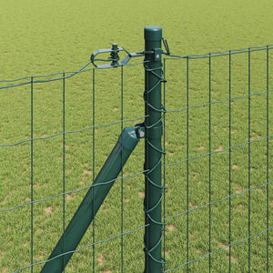 Ευρωπαϊκός Φράκτης με Ακίδες 10 x 1,5 m PVC-Επικαλυμμένο Ατσάλι