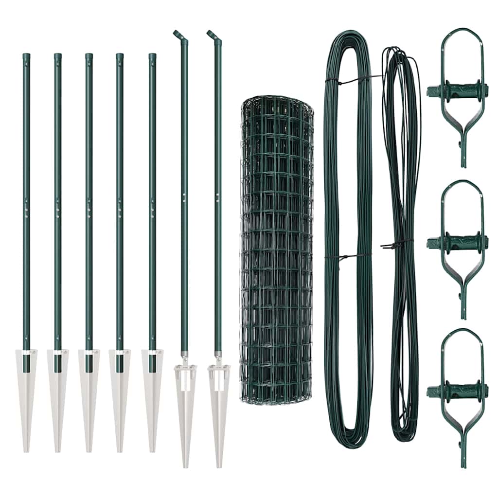 Τεντώτο με στήριγμα Πράσινο 1,2 x 10 m Χάλυβας και PVC - Pakobazaar