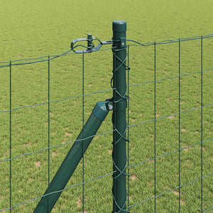 Ευρωπαϊκός Φράκτης με Ακίδες 10 x 1,5 m PVC-Επικαλυμμένο Ατσάλι