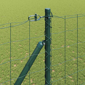 Ευρωπαϊκός Φράκτης με Ακίδες 10 x 1,6 m PVC-Επικαλυμμένο Ατσάλι