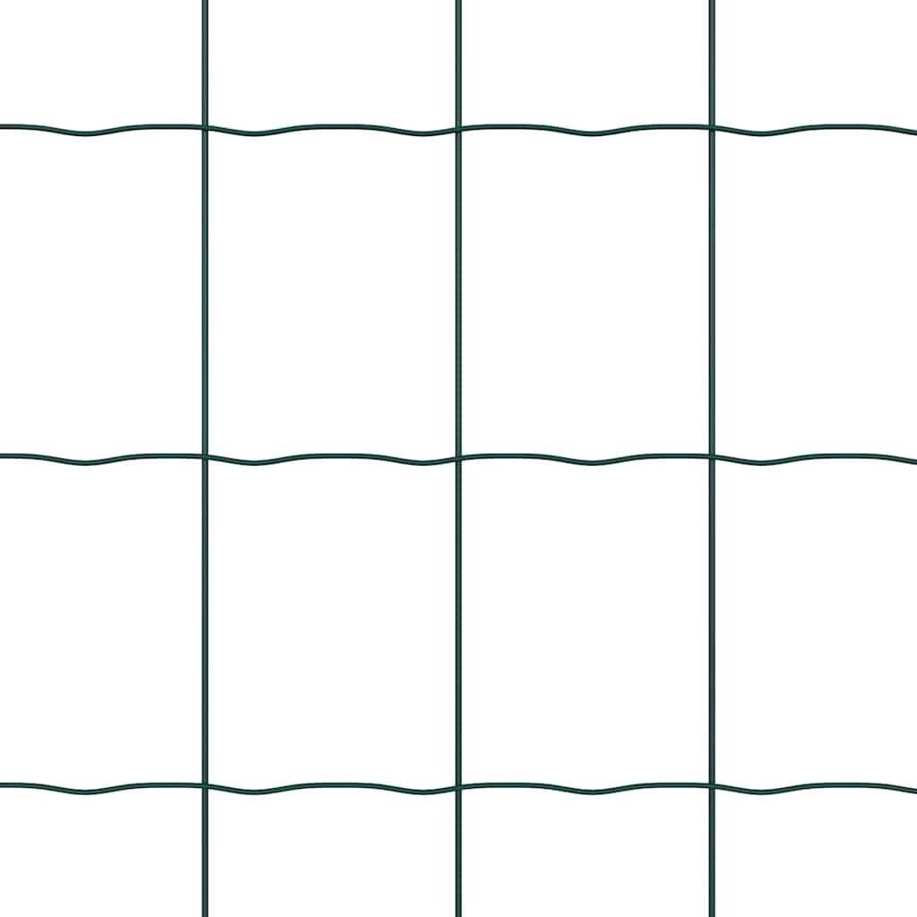 Τεντώτο με στήριγμα Πράσινο 0,8 x 25 m Χάλυβας και PVC - Pakobazaar