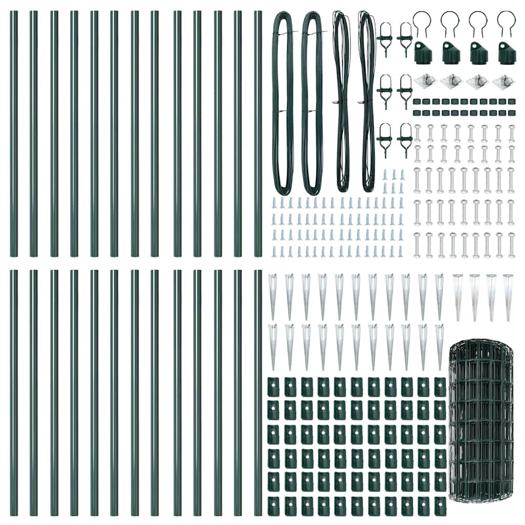 Τεντώτο με στήριγμα Πράσινο 0,6 x 50 μ. Χάλυβας και PVC