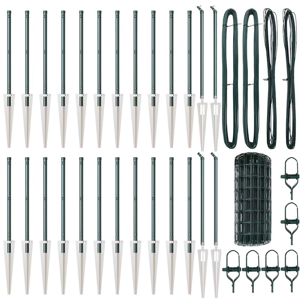 Τεντώτο με στήριγμα Πράσινο 0,4 x 50 μ. Χάλυβας και PVC