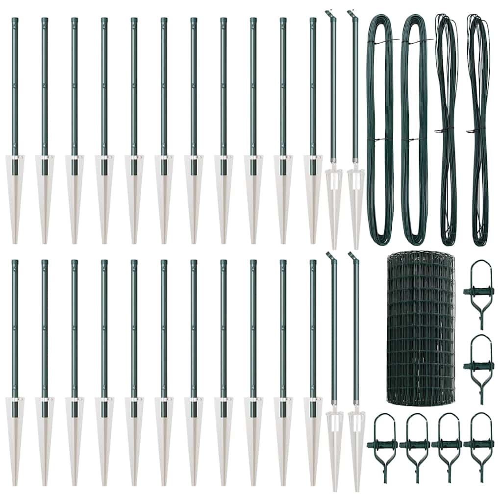 Τεντώτο με στήριγμα Πράσινο 0,4 x 50 μ. Χάλυβας και PVC