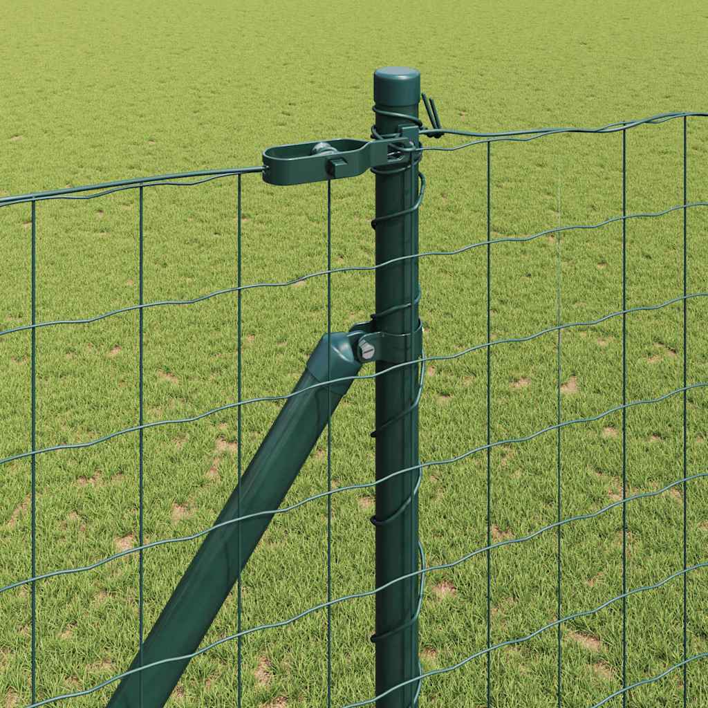 Ευρωπαϊκός Φράκτης με Ακίδες 10 x 1,5 m PVC-Επικαλυμμένο Ατσάλι