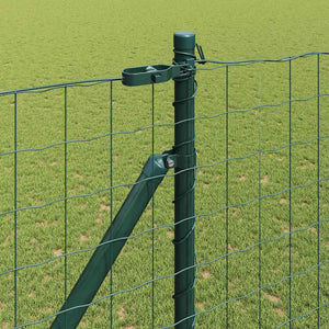 Ευρωπαϊκός Φράκτης με Ακίδες 10 x 1,6 m PVC-Επικαλυμμένο Ατσάλι