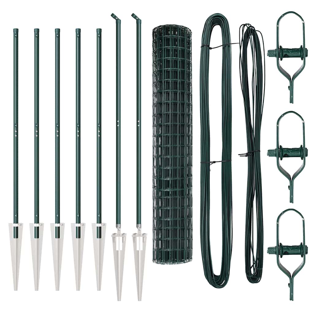 Τεντώτο με στήριγμα Πράσινο 1,6 x 10 m Χάλυβας και PVC