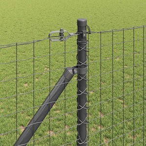 Ευρωπαϊκός Φράκτης με Ακίδες 10 x 1,4 μ PVC-Επικαλυμμένο Ατσάλι