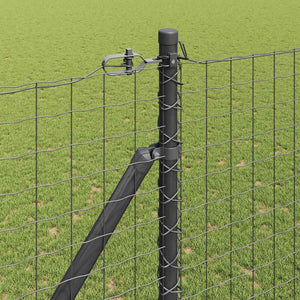 Ευρωπαϊκός Φράκτης με Ακίδες 10 x 1,5 m PVC-Επικαλυμμένο Ατσάλι
