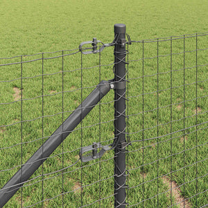 Ευρωπαϊκός Φράκτης με Ακίδες 10 x 0,4 m PVC-Επικαλυμμένο Ατσάλι