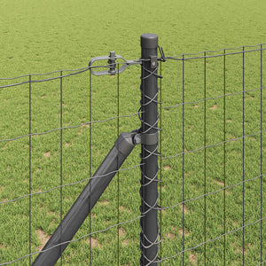 Ευρωπαϊκός Φράκτης με Ακίδες 10 x 1,2 μ PVC-Επικαλυμμένο Ατσάλι