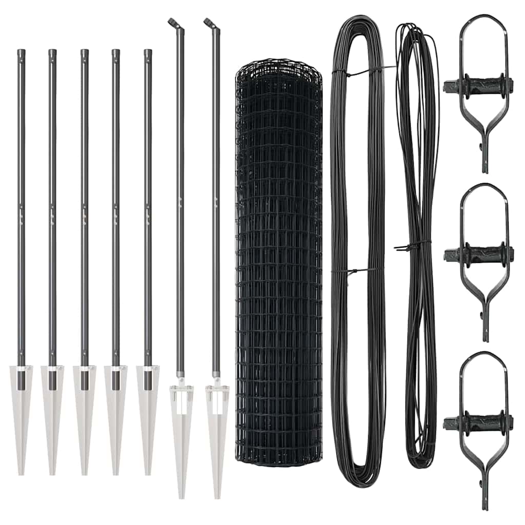 Τεντώτο με στήριγμα Γκρι 1,2 x 10 m Χάλυβας και PVC