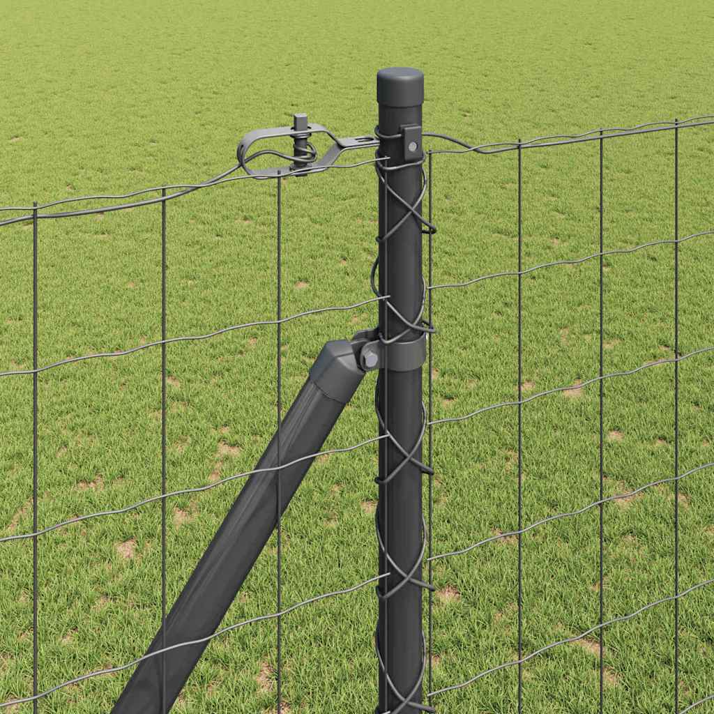 Τεντώτο με στήριγμα Γκρι 1,5 x 10 m Χάλυβας και PVC