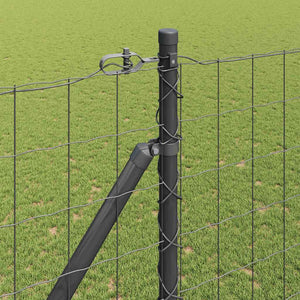 Ευρωπαϊκός Φράκτης με Ακίδες 10 x 1,5 m PVC-Επικαλυμμένο Ατσάλι