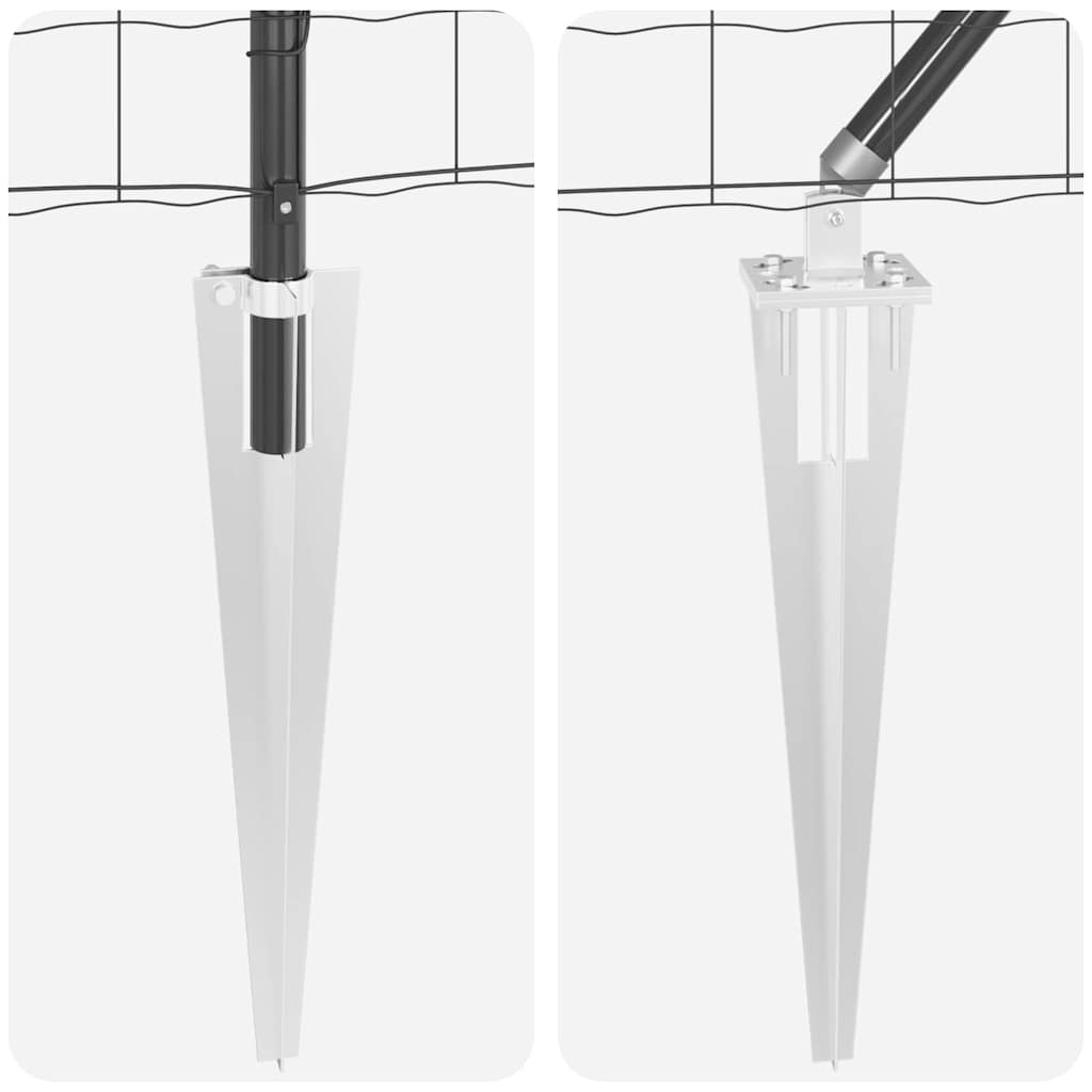 Τεντώτο με στήριγμα Γκρι 1,2 x 10 m Ατσάλι