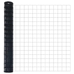 Ευρωπαϊκός Φράκτης με Ακίδες 10 x 1,6 m PVC-Επικαλυμμένο Ατσάλι