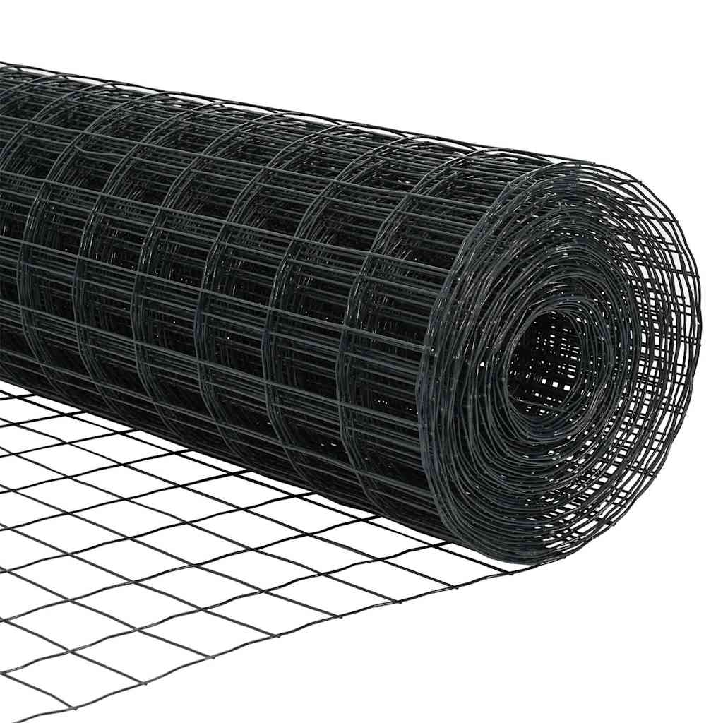 Τεντώτο με στήριγμα Γκρι 0,6 x 25 μ Χάλυβας και PVC