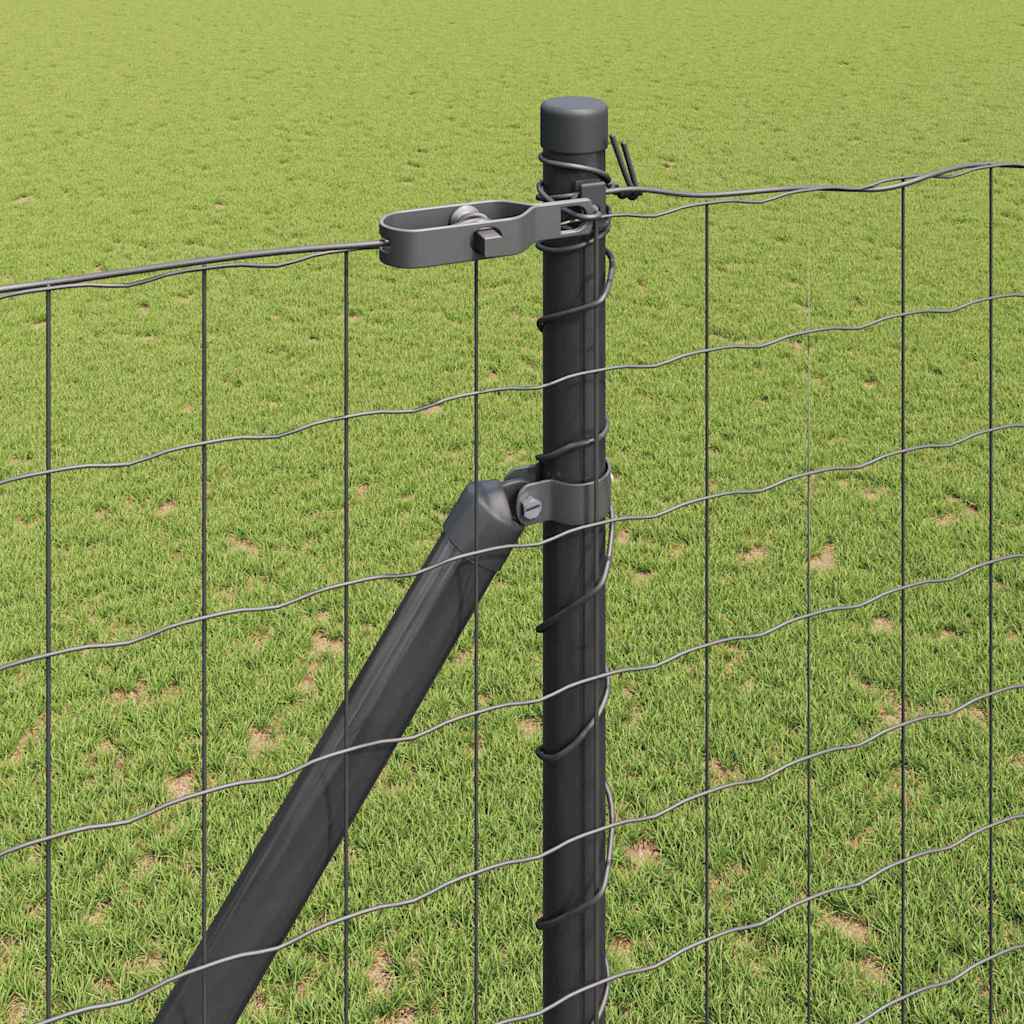 Ευρωπαϊκός Φράκτης με Ακίδες 10 x 1,5 m PVC-Επικαλυμμένο Ατσάλι