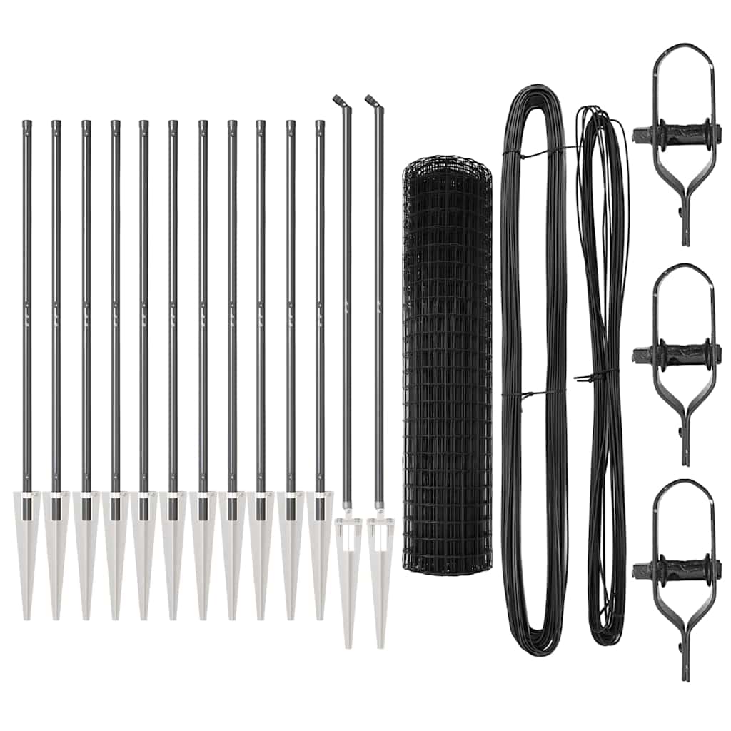 Τεντώτο με στήριγμα Γκρι 1,2 x 25 m Ατσάλι